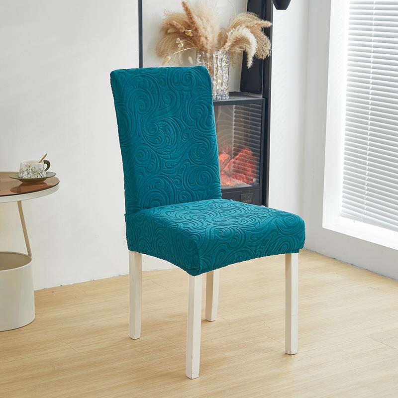 1Pc Nordic Style Jacquard Dining Chair Covers Elastic Durable All-inclusive Chairs Protector Slipcover for Living Room Banquet