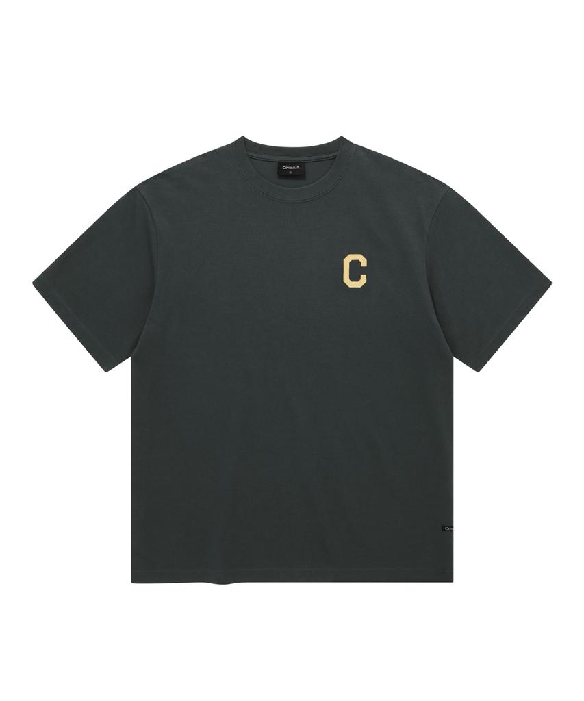 COVERNAT Cool Cotton C Logo T-Shirt Charcoal
