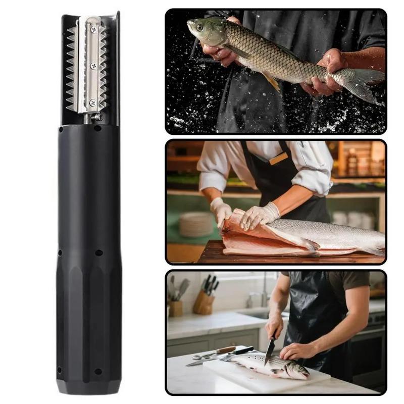 New For Home Electric Fish Scaler Fish Scale Remover Tool USB Rechargeable Cordless Scraper Cleaning Gear With Protective Cover