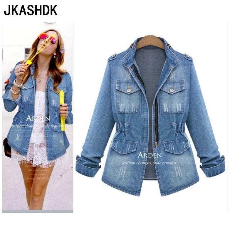 JKASHDK Moda damska Casual Jednokolorowe nadruki Jesienno-zimowe kurtki i płaszcze z długim rękawem i dekoltem POLO