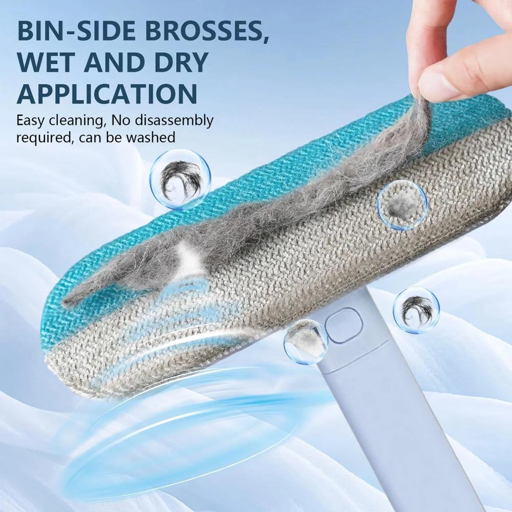Pet Hair Removal Set Tool Reusable Static Removal Gloves Double-Sided Grooming Gloves Remove Dog Cat Hair Carpets Sofa Cleaner