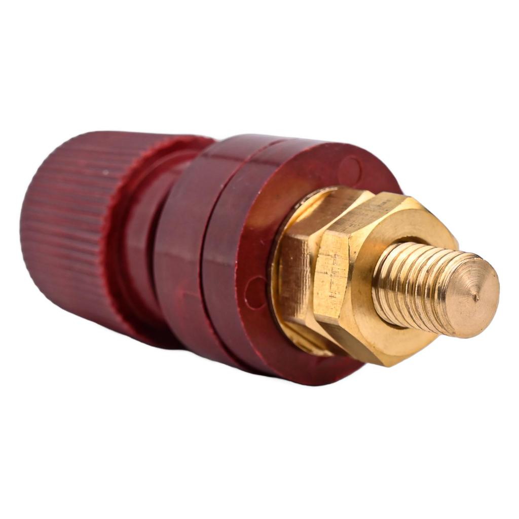 1Pcs 200A Binding Post M8 Thread 555 Type Brass Binding Post For Welding Machines Red Black Posts Terminal Blocks Power Supply