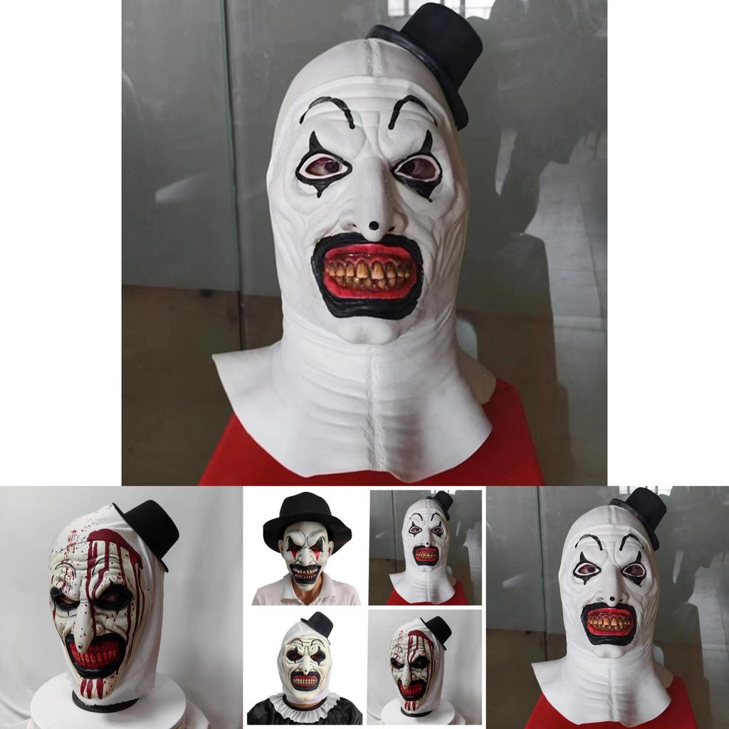 Enge clown latex masker Halloween feestkostuum accessoire voor cosplay en thema-evenementen