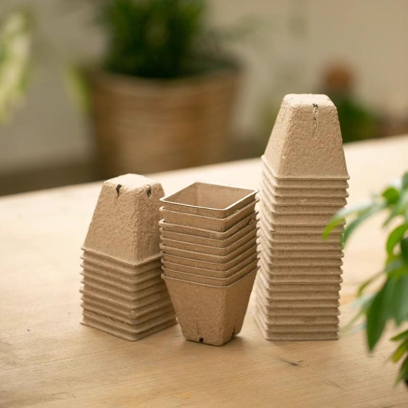 Degradable Pulp Seedling Pot Watermelon and Strawberry Breeding Pots Nutrient Pots Cultivation Cup Planting Pot Nutrition Cups