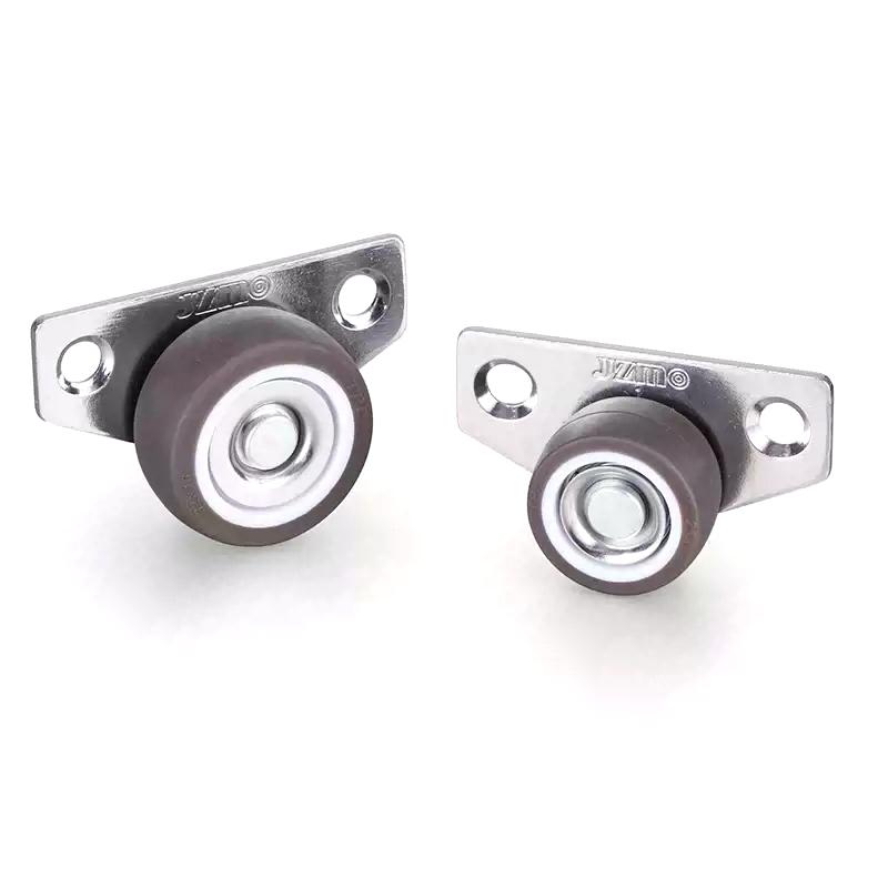 1/4Pcs Silent Rubber Casters, Drawer Wheels, For Furniture Kitchen Cabinet Table ,Of Side Installation Low Profile Replace Wheel