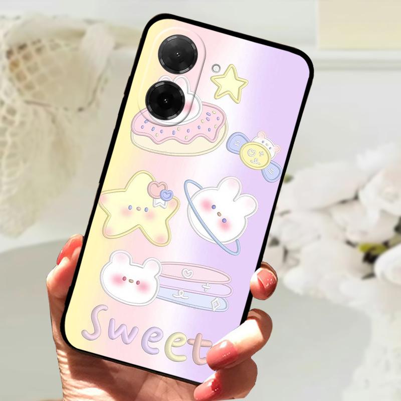 Phone Cases For Poco C71 4G Bumper Soft TPU Back Cover Case For Xiaomi Redmi A5 4G Cartoon Animal Shockproof Silicone Funda Capa