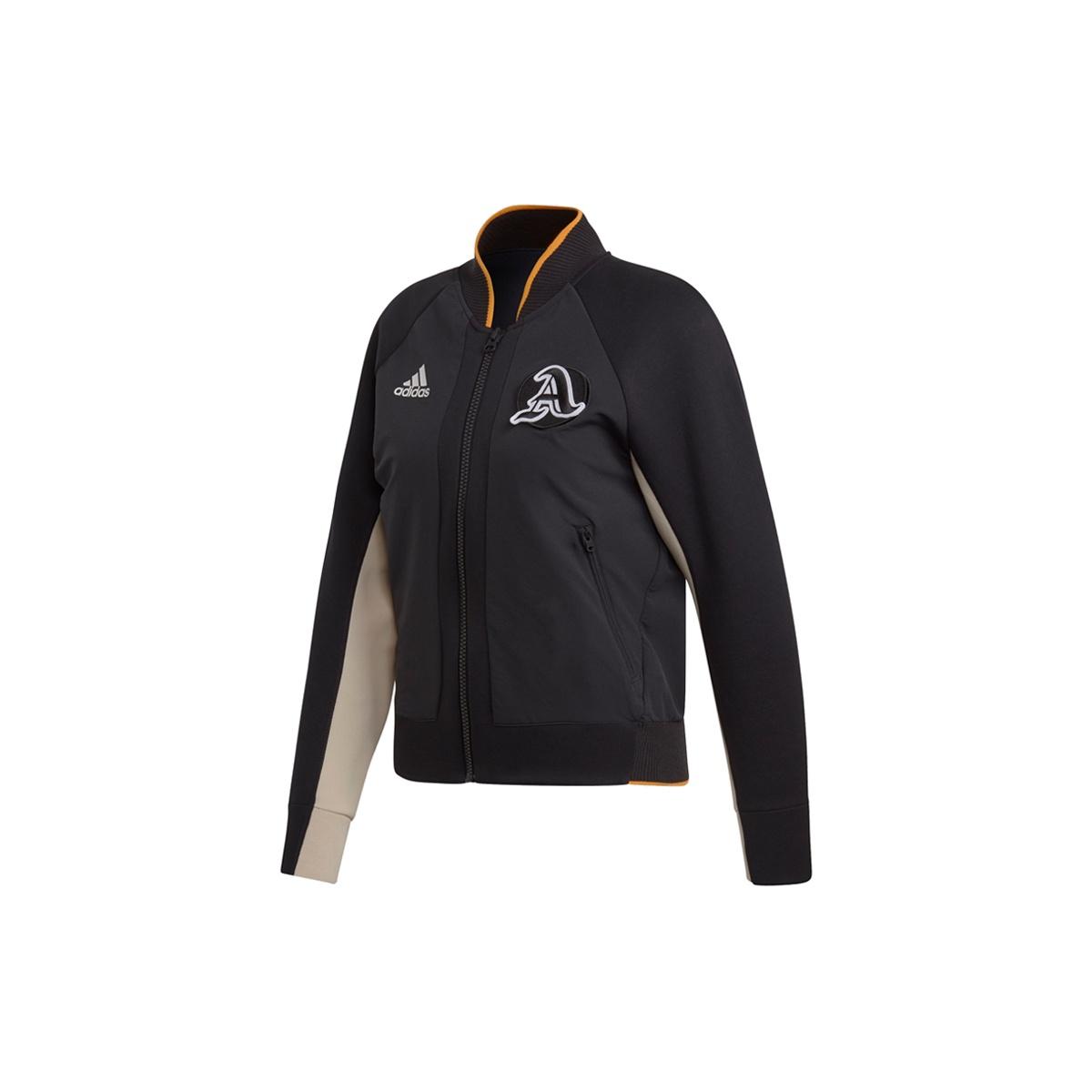 (WMNS) adidas Sports Stylish Long Sleeves Jacket Black Women s EA0422 XXL