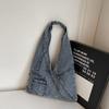 Dames Denim Tote Bag Modieuze Oversized Schoudertas Casual Dagelijkse Canvas Stijl Handtas