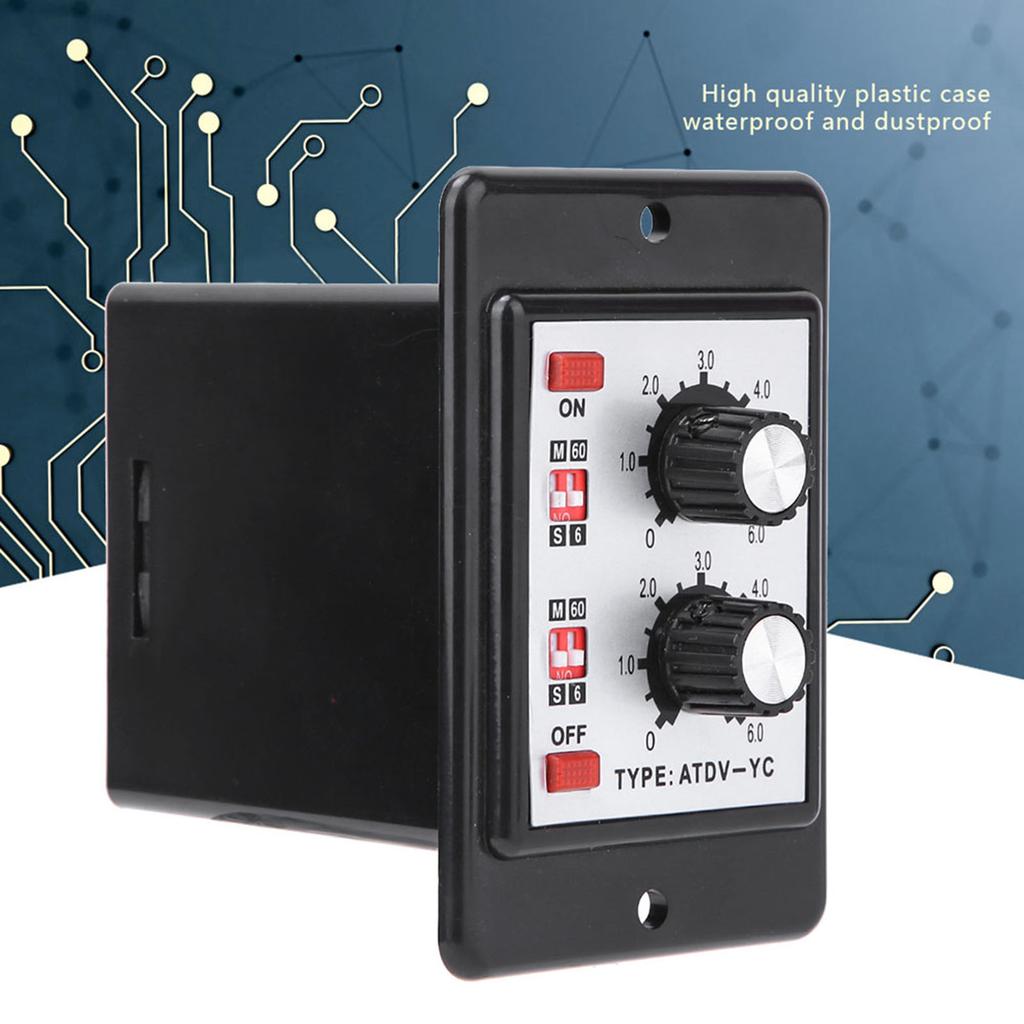 Ein Aus Twin Timer Relais Knopf Steuerung Zeitschalter ATDVYC 6S60M (DC 24V)