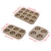 4/6/12 Cups Cupcake Pan Muffin Tray Cupcake Mold Muffin Pan Carbon Steel Baking Pan Non Stick Bakeware Microwave Cake Mould