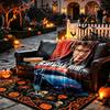 1pc Easy-Care Knight Rider Poster Blanket, Perfect for Couch, Bed, Home, Travel and More, Warm and Durable Printed Blanket