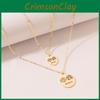 Elegant Double Layered Expression Necklace For Women With Stylish Snake Chain Design
