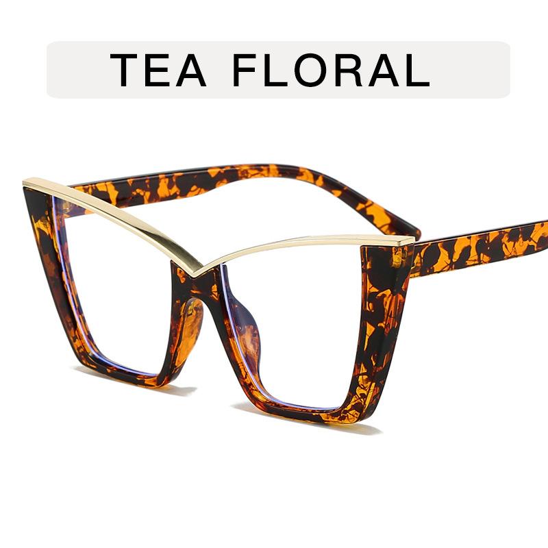 Butterfly Shape Woman Eyeglasses European American Stylish Glasses Frame Blue Light Blocking Women's Glasses