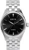 KNIS Automatic Made In Sapphire Stainless Steel 10 ATM Water Men's Watch, Japan, Crystal, Strap, Resistance, Black, KN001-BK