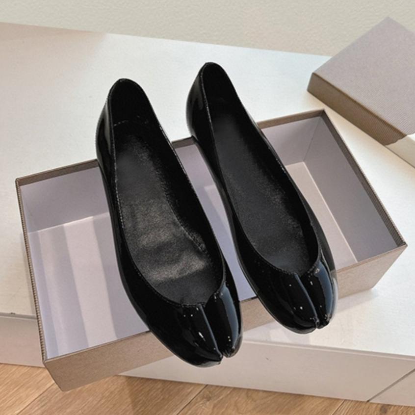 

Балетки с раздельным носком Женские сандалии Лоферы Обувь Женская Летний тренд 2025 Повседневная обувь Неглубокие Дизайнерские Платье Комфорт Zapatillas Mujer 40 чёрный