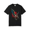 Pterosaur Eclipse Prehistoric T-Shirt Black Front Print Comfort Colors 1717