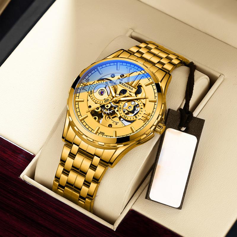 New Business Men's Watch Hollow Mechanical Watch Men's Watch Fully Automatic Mechanical Watch