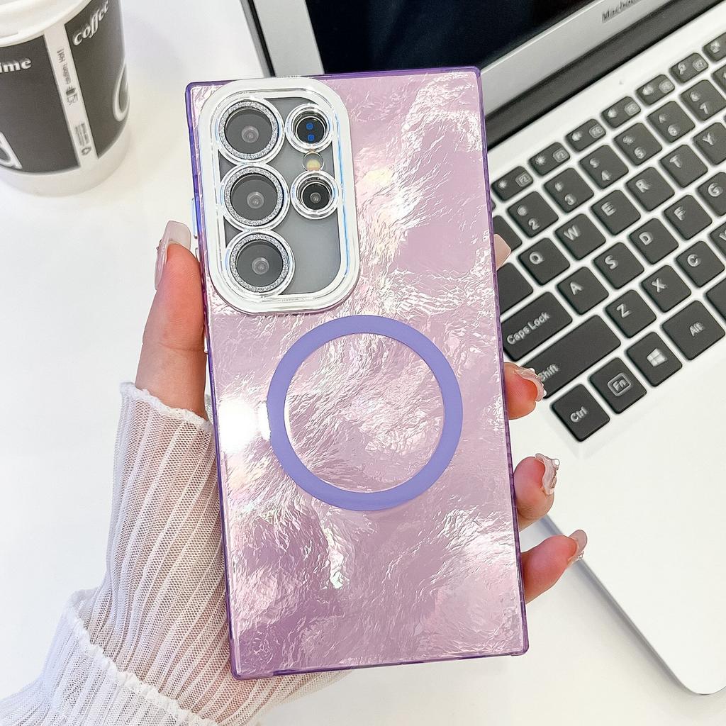 IMD collection laser tinfoil pattern suitable for Samsung S25Ultra mobile phone case s24FE wrinkle pattern A16 lens film