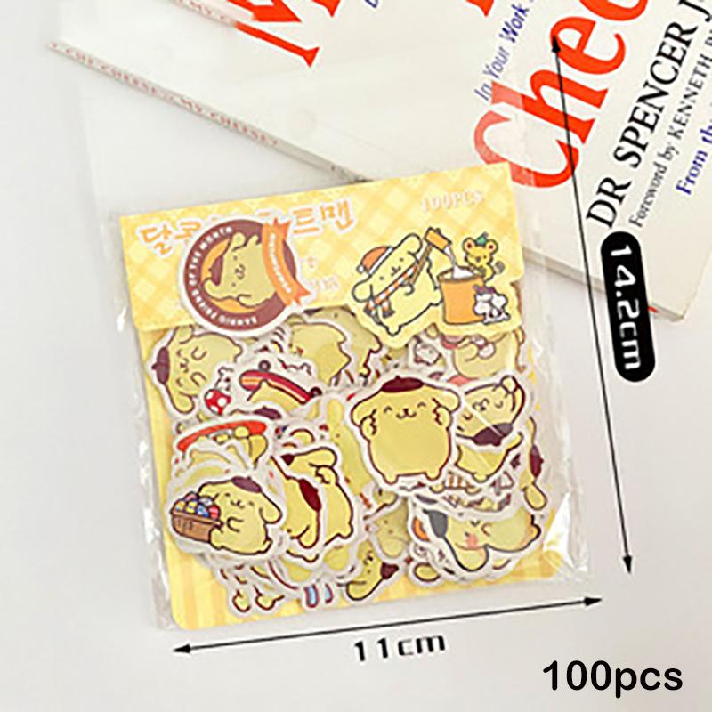 

100 аркушів Креативний мультфільм Капібара Почакко Куромі Липкі наклейки Канцтовари Студентські наклейки Записки Декоративні наклейки своїми руками