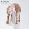 Sweet Bow Lace Hairpin Pink Hair Accessories Handmade Lolita Hair Accessories