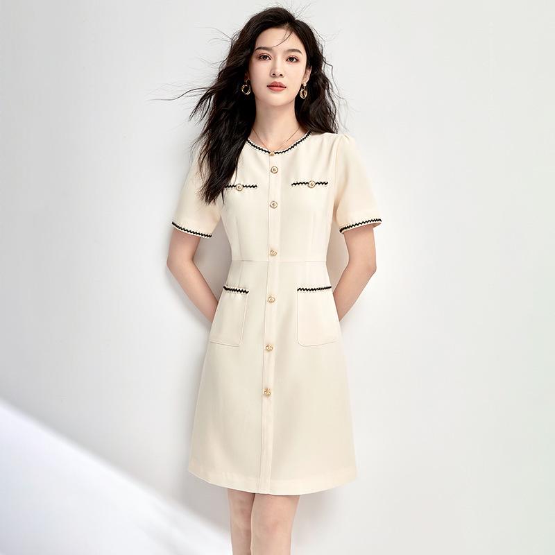 

Элегантное платье, стройнящее талию, класса люкс - Коллекция весна/лето Large абрикосовый