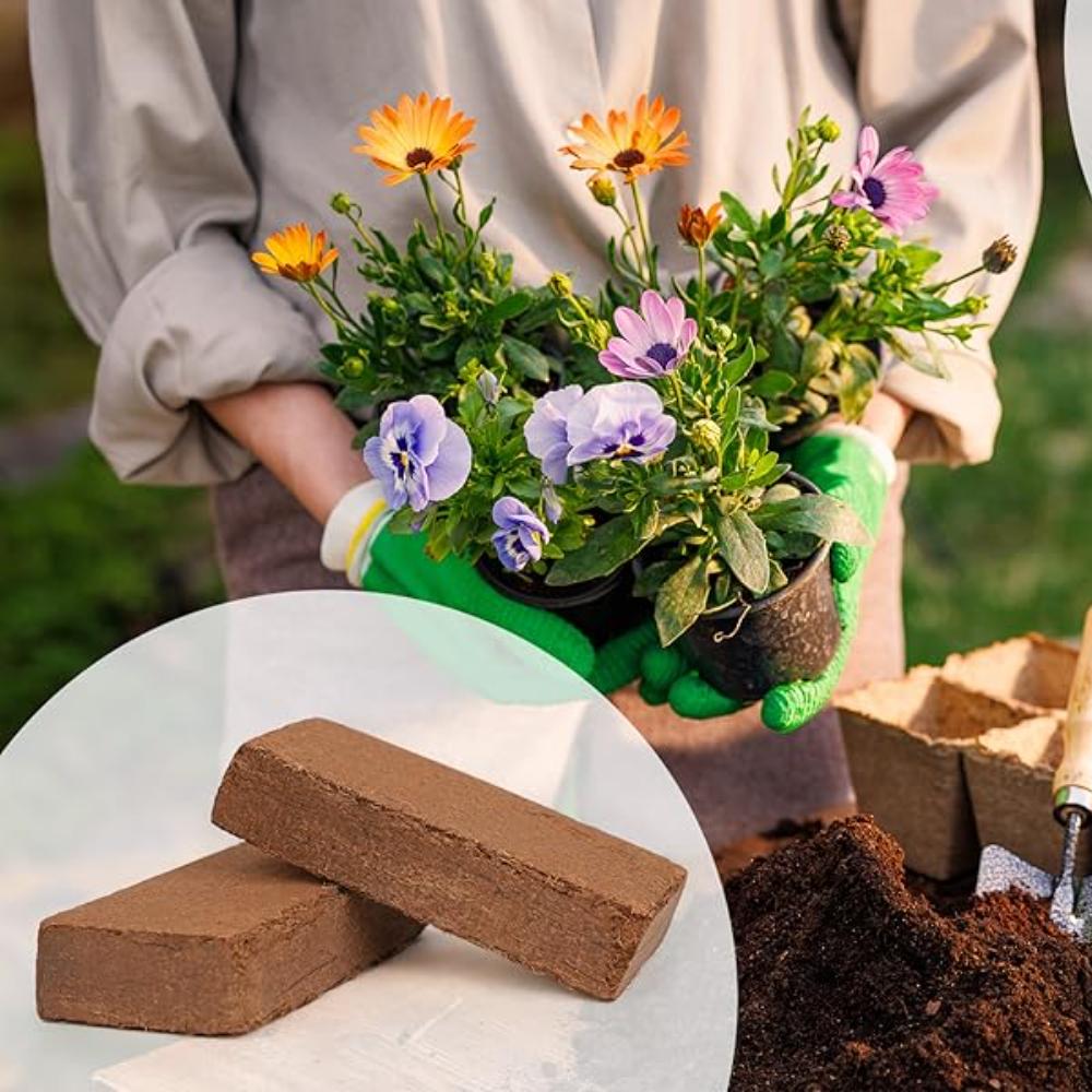 Premium Coconut Brick Fiber Soil Coconut Capsules Nutrient Rich Soil Plants Perfect Hydroponic Garden Soil