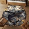 1PC Whale, Art Nouveau, Marine Life Round Chair mat Area Rug - Non-Slip, Floor Mat for Office, Bedroom, home decor Christmas Gift c0528133