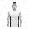 Mens Long Sleeve Fishing Shirt With Face Cover UV Protection Quick Dry Breathable Ice Silk Feel Outdoor Angling Apparel