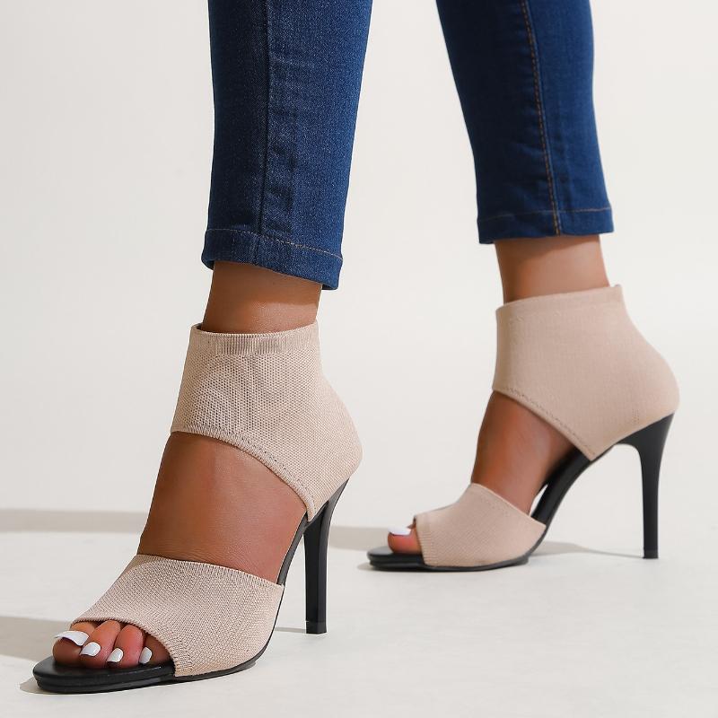 Summer Womens Pumps Sexy Women Sandals Fine Heel Fashion Party Shoes Super High Heel Slip On Women Shoes Luxury Zapatos De Mujer