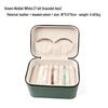 Multi-Bracelet Jewelry Storage Box with Ring, Necklace, and Bracelet Display