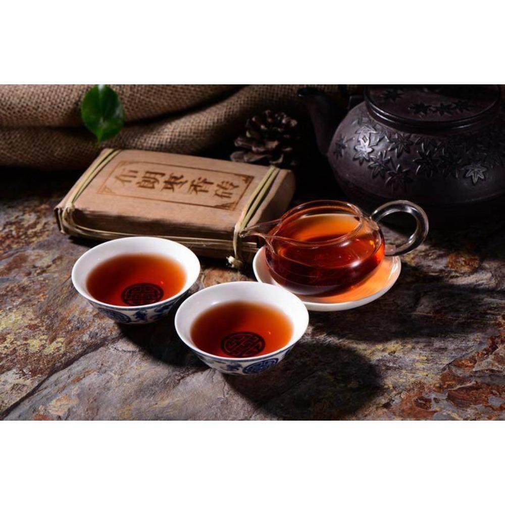 250g Yunnan Menghai Old Pu'er Brick Tea Brown Fragrant Cooked Pu Erh
