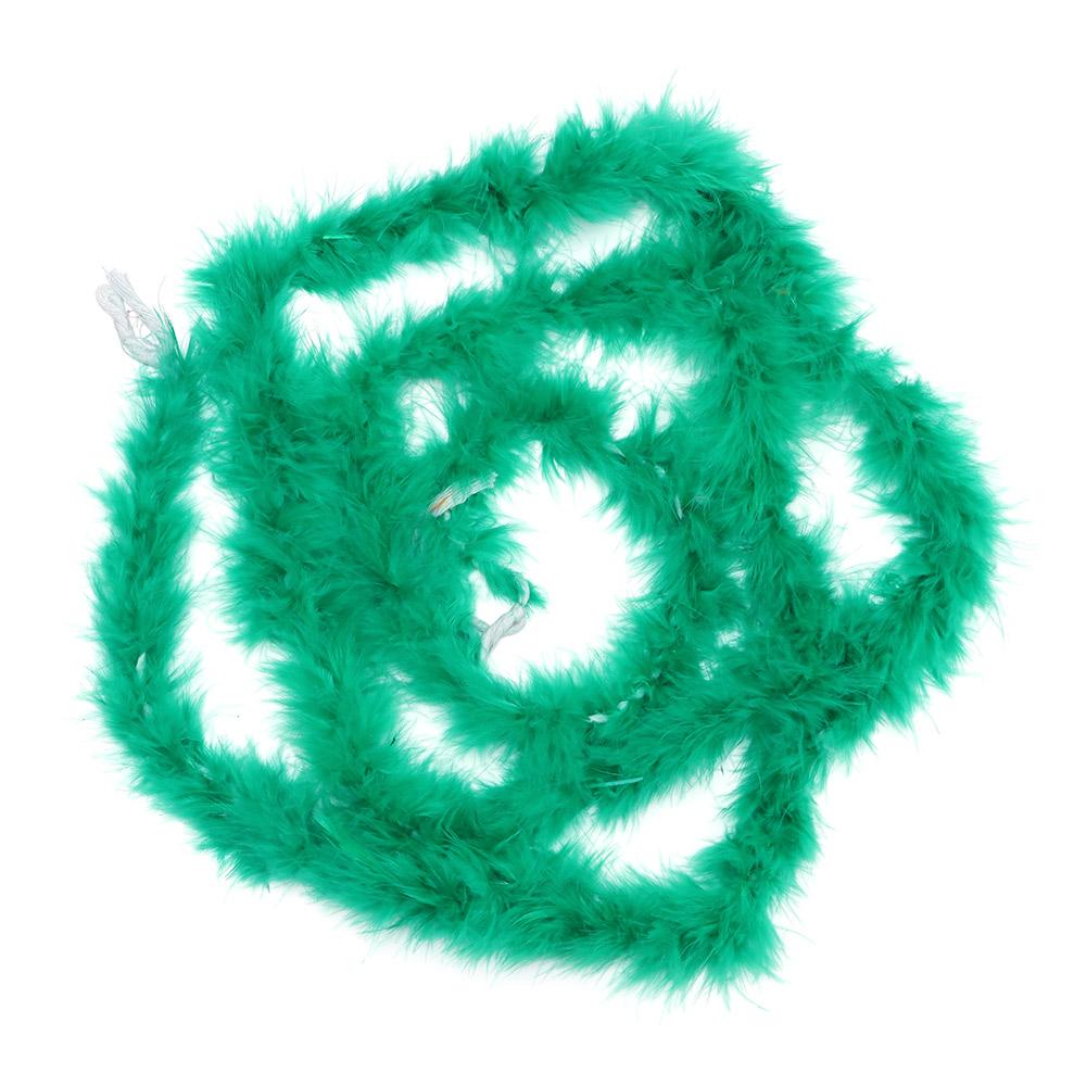 

2М Украшение для маскарадной вечеринки Пушистый косплей Свадебные принадлежности Аксессуары для одежды Перья Одежда Ткань Перьевая боа Полоска зелёный
