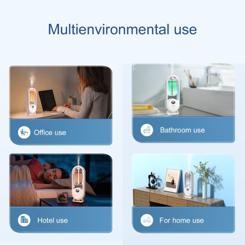 Automated Diffuser Sprayer Toilet Freshener Cordless Intelligent Aromatherapy Diffuser For Bedroom Bathroom