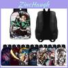 Fashionable Demon Slayer Backpack With Spacious Compartments And Cartoon Pattern Design