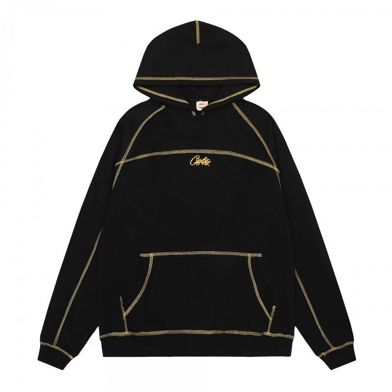 CORTEIZ Streetwear Hoodie Mens Loose Fit Casual Pullover Letter Print Sweatshirt