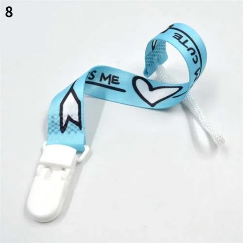 1pcs Baby Pacifier Clip Ribbon Chain Dummy Holder Soother Nipple for Infant Clips Leash Strap