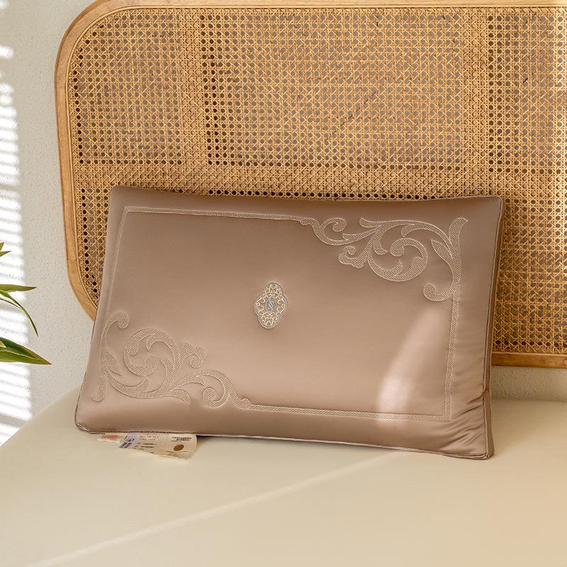 

Подушка из чистого хлопка, европейская, для пар, для взрослых, для дома, из чистого хлопка, сердечник, дышащая, защита талии, мягкая Low Pillow