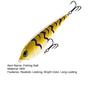 Fishing Bait with Treble Hook 3D Eyes Realistic Looking Bright Colors Natural Swimming Posture Hard Bait Artificial Lure