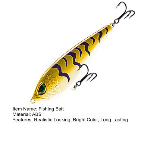 Fishing Bait with Treble Hook 3D Eyes Realistic Looking Bright Colors Natural Swimming Posture Hard Bait Artificial Lure