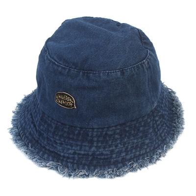 Universal Chemistry Washing Vintage Dark Denim Bucket Hat