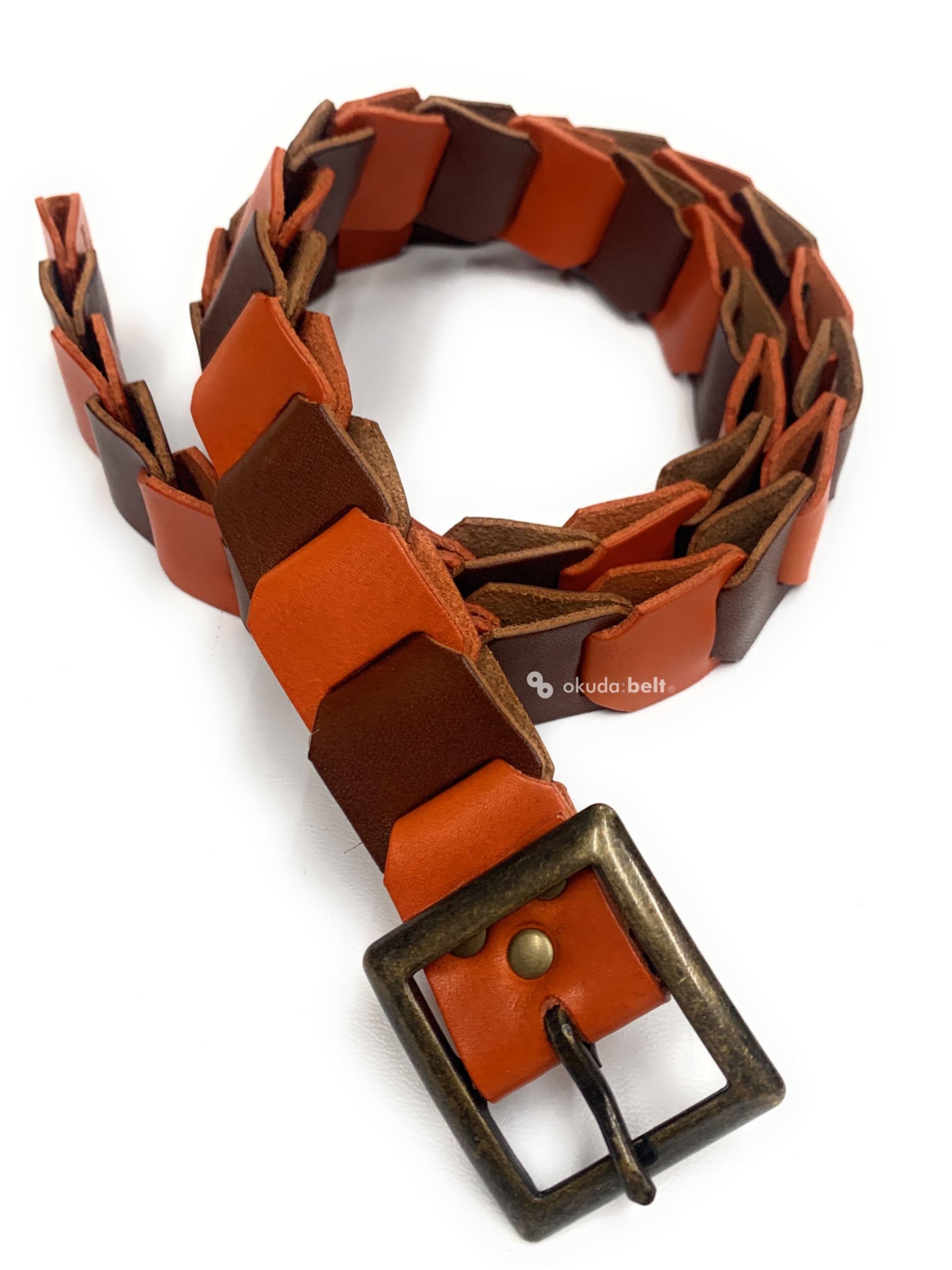 

Кожаный ремень-цепочка 30 мм Кожаный ремень Сделано в Японии Размер M Кирпичный x Темно-коричневый [Джинсы Точиги] Полу-индивидуальный [Прибл.. 105см]