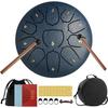 YUEHAO Zungentrommeln aus Stahl, Tambour Handpan 6 Zoll 11 Töne Mini D-Dur Perkussion Stahl-Schlagzeug-Set