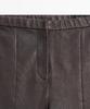 Masimodutti Elastic Detail Napa Leather Leggings