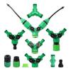 Garden Hose Quick Connectors Y-shaped Water Splitters 1/2" 3/4" Female Thread 2-Way Watering Valves Adjustable Switch Joint Kits