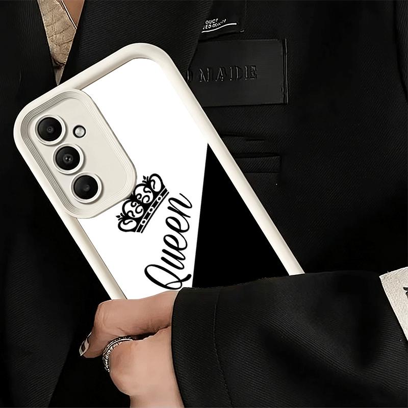 Phone Case for Samsung Galaxy S26 S25 Ultra S24 FE Queen King Couple Theme Shell S23 Plus S22 + S21 S20 5G Soft Silicone Funda