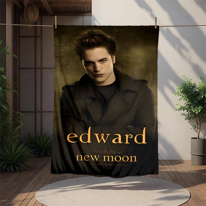 Edward Cullen Flannel Blanket Soft Warm All-Season Throw, Design for Camping, Car Travel, Hiking Sofa, Bed, Office Perfect Gift for Parties