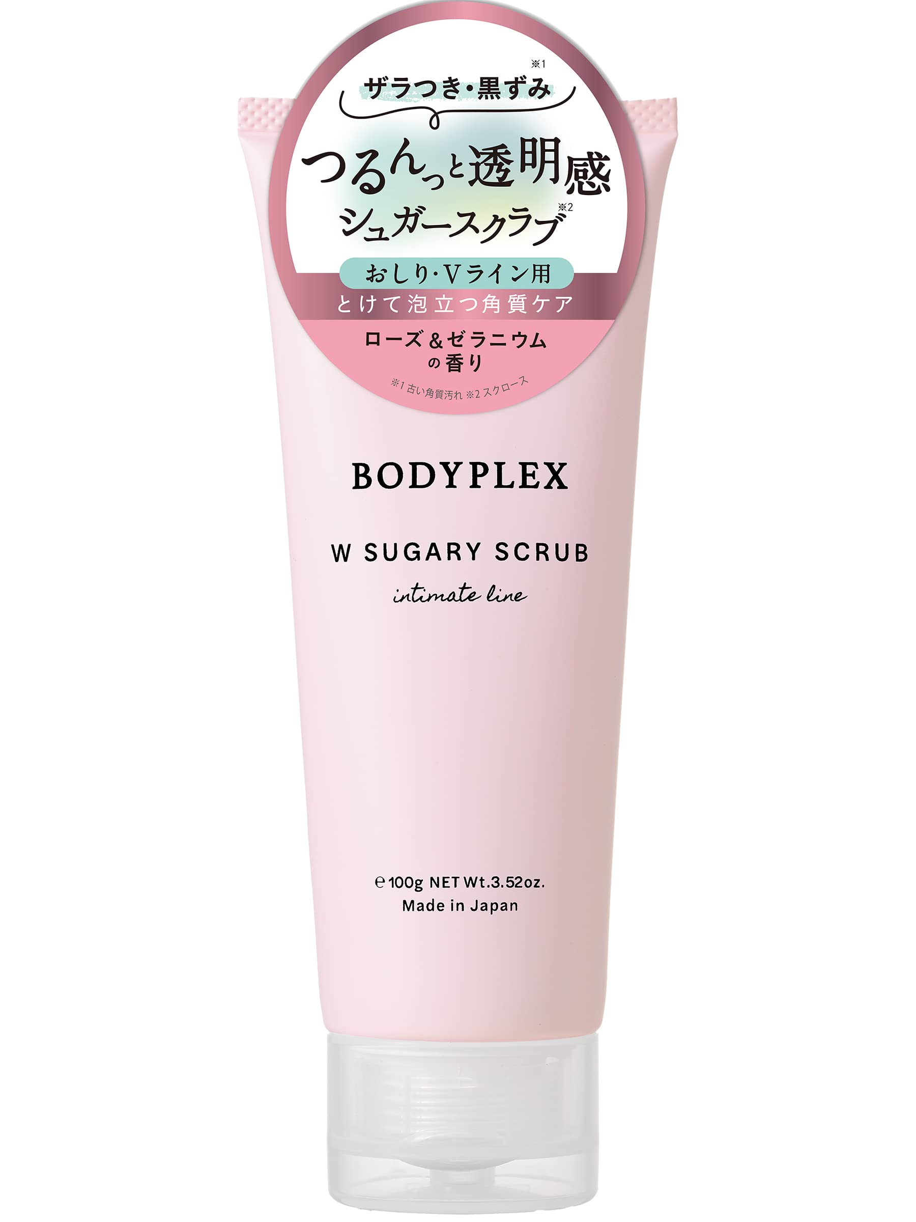 

Bodyplex Double Sugar Scrub EX Rose Geranium Scent 100g & белый