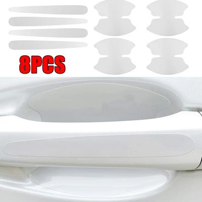 Transparent Car Sticker Protector Cars Doors Scratch Door Handle Sticker Rearview Mirror Protection Strip Auto Accessories
