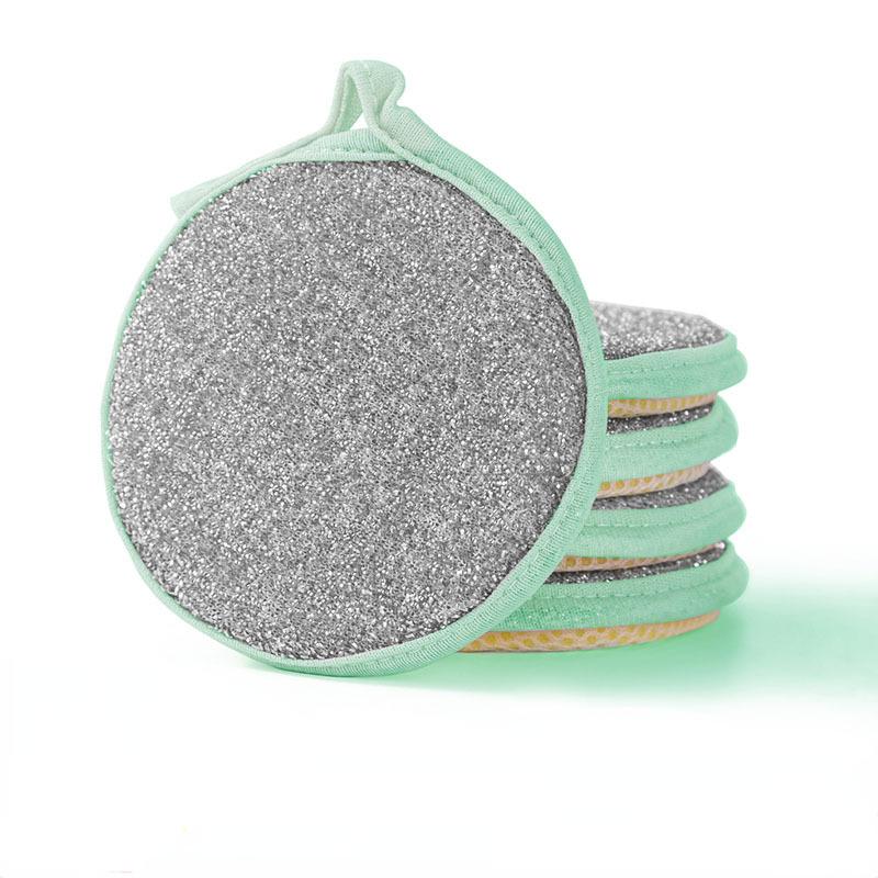 3/5KS Oboustranné čištění Houba na mytí nádobí Utěrka Opakovaně použitelná omyvatelná utěrka na kartáčování na pánev Kouzelná domácnost Kuchyň Čisté nástroje