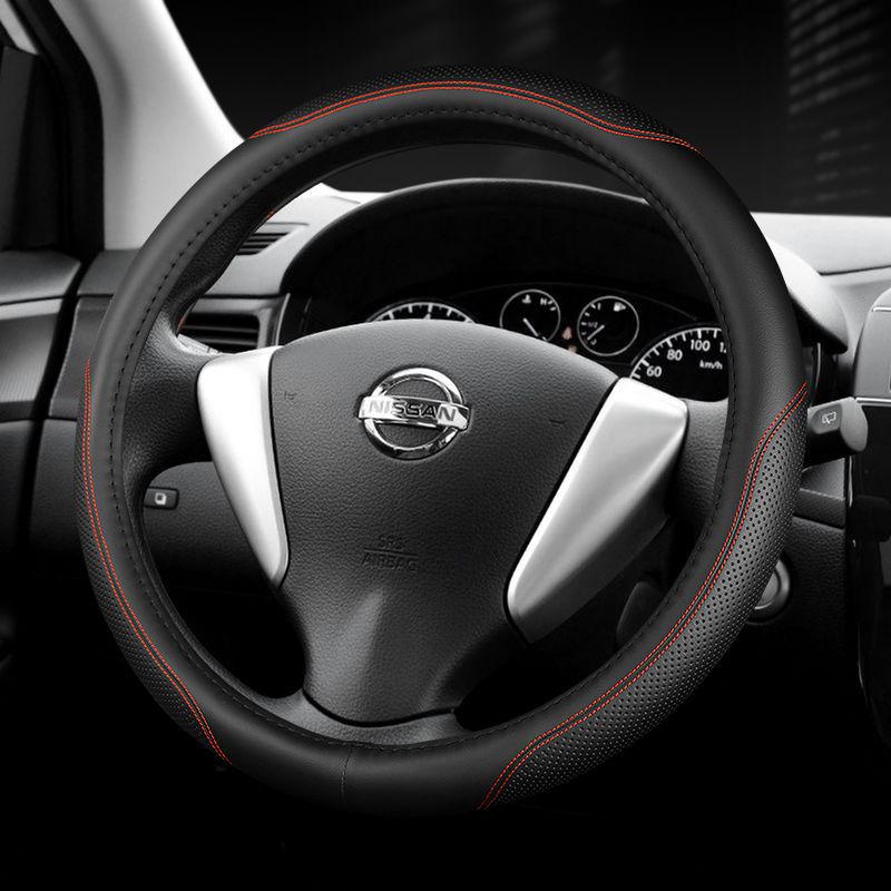 D0X Echte Lederlenkradabdeckung für Nissan Sylphy, Murano, Old Teana, Qashqai, Sunny, Livina, Tiida.